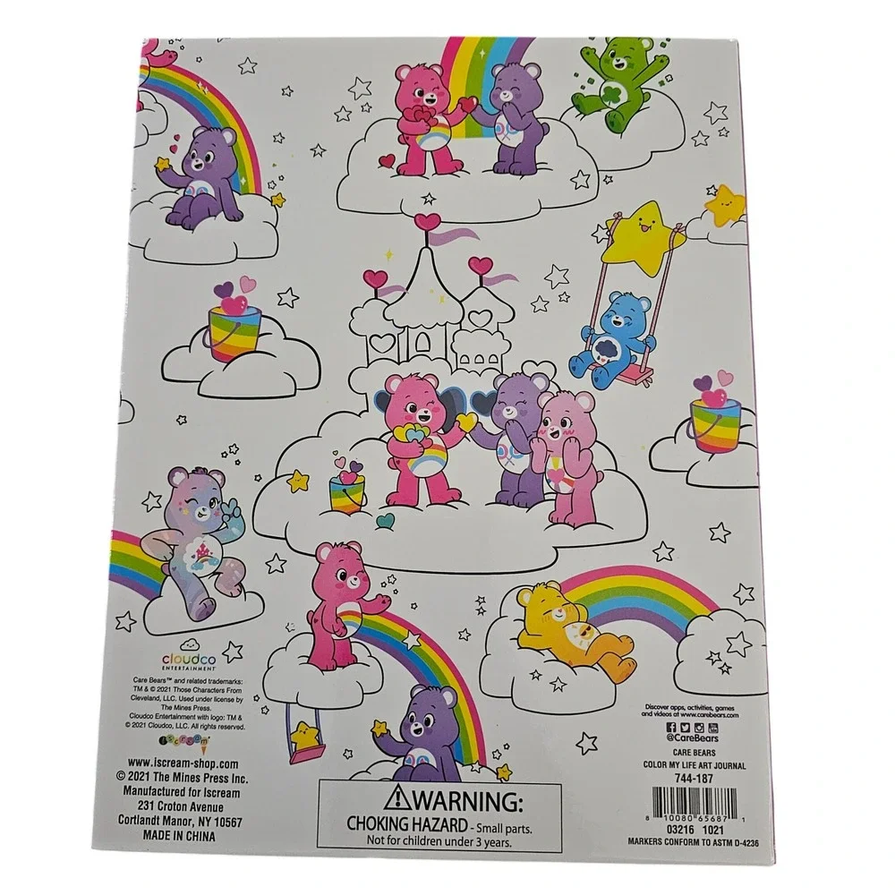 Care Bears Unlock the Magic Color‎ My Life Art Journal Set Markers Stickers NEW